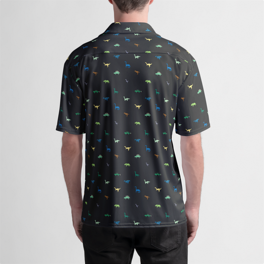 Dinosaur pattern button up