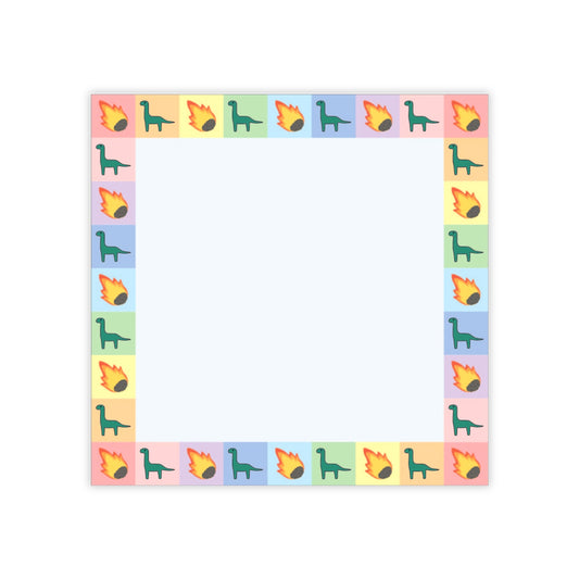 Sticky Notes - Brontosaurus Rainbow Border Sticky Notes