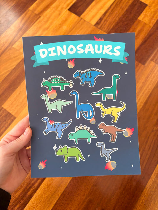 Dinosaur Sticker Sheets