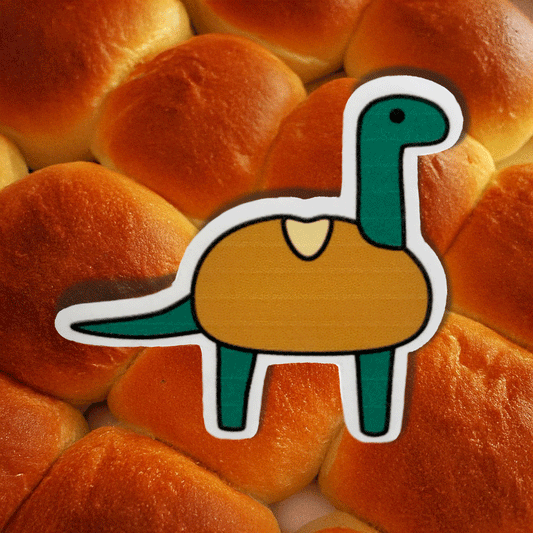 Bronto-Roll-saurus Rex Sticker - Thankful Critters