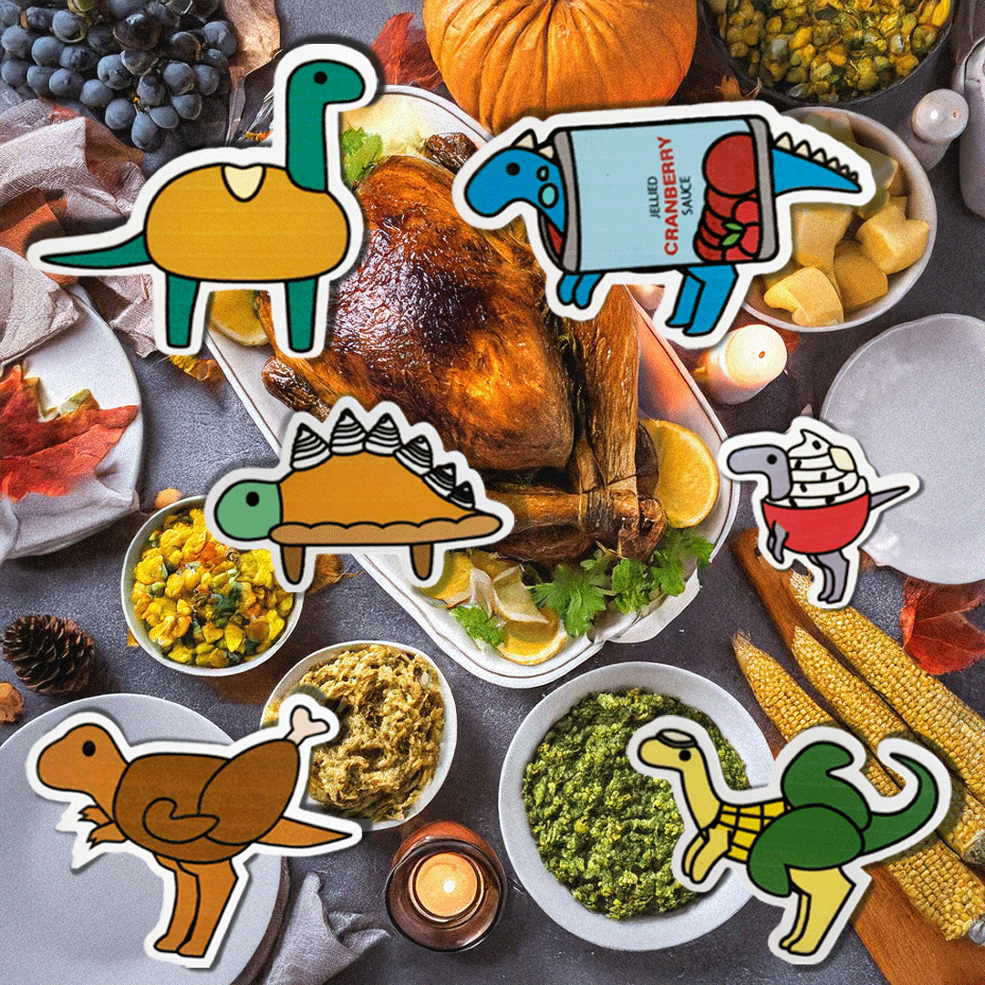 Thankful Dinos Stickers - Thankful Dino Collection