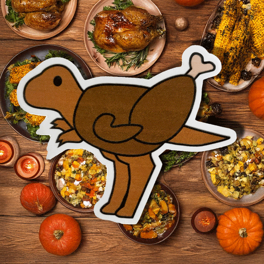 Turkey-saurus Rex Sticker - Thankful Critters